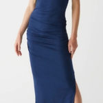 Michael Stars NEW Karina Midi Dress Navy Nocturnal Medium Photo 0