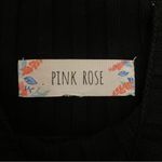 Pink Rose Sleeveless Rib Knit Midi/Maxi Sweater Dress, Black, Size M, NWOT Photo 5