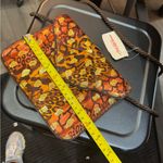 Vintage Escada satin Print Crossbody Bag Orange Photo 7