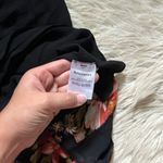 Reformation  Emmeline Black Floral Mini Dress Photo 4