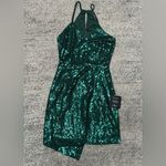 Lulus NEW  Hilaria Emerald Green Sequin Bodycon Mini Dress Women’s XS Glitz Glam Photo 12
