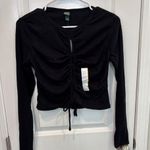 Target Black Ruched Long Sleeve Top Photo 1