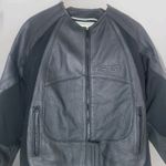 Icon Leather Merc Stealth Motorcycle Biker Jacket Womens Black L Size L Photo 1