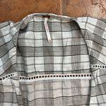 Free People  Time Out Babydoll Tunic Cotton Ivory grey combo size SP Photo 5