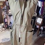 Calvin Klein green windbreaker lightweight button up dress jacket pockets NWT Photo 0