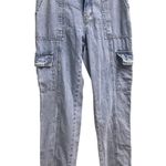Sincerely Jules  Cargo Jeans Size 3 Sz 25 Light Wash Denim Photo 0