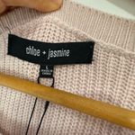 Elegant Pink Heart Knit Blouse Size L Photo 5