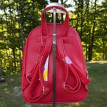 Christian LaCroix CXL by Pine Cavalier Backpack Red Faux Leather w/ Gold Accents Photo 5