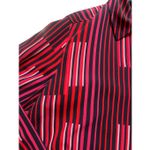 Tan Jay zippered front jacket striped size 14 Red Photo 2