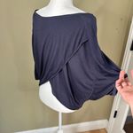 Zella NORDSTROM Split Back Off Shoulder Drape Crop Top - medium Photo 8