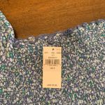 Aerie  Top Small Cropped Smocked Short Sleeve Floral Blue New NWT Photo 1