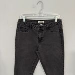 Refuge  Black Jean Leggings Jeggings Women's Size 12 Faux Pockets 2% Spandex Photo 2