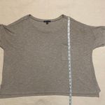 American Eagle Tan Neutral Stretchy Ribbed Casual Short Sleeve Shirt Photo 6