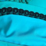 Kate Spade  Teal Vanessa Dress with Embellished Necklace Collar Neckline Like New Photo 5