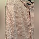 ZARA NWT  Pink Tweed Coat Size L Photo 1