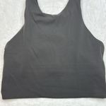 Athleta  Women’s Conscious Crop Top with Built in Bra- Size Small- Olive Green Photo 2