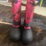 Kamik  Pink and Black Camouflage Boots Photo 1
