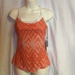 Satva NWT Dolan Yoga Cami Orange Geometric Athleisure Tank Top Photo 9
