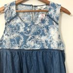 Hayden  NWT Paisley Bleached Chambray Dress Photo 6