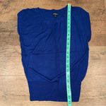 EXPRESS Royal Blue Cap Sleeve Keyhole Sweater Photo 5