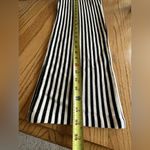 TWOI Design Lab Pin Striped High Waist Straight Leg Pull On Casual Pants Office Black Photo 8