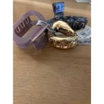 A New Day New  3pc Hair Clips Tan Blue and Gold Small Medium & Large Photo 2