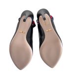 Gucci  NEW‎ Women's Sylvie Web Slingback Black Leather 524645 Heel Stretchy Strap Photo 6