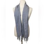 Calvin Klein Minimalist gray fringe acrylic scarf Photo 1