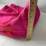 Victoria's Secret  Fuchsia and Sequin Tote pink beach bag Photo 13