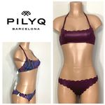 PilyQ New. plume reversible bikini set. Retails $169. S-top & L-bottom Photo 1