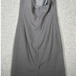Gap Vintage  2004 Size 4 Strapless Dress Womens Gray Wool Blend Y2k Minimal Zip Photo 6