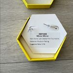 Bomb Party Mirror Mirror Earrings Lab Created Pink Tourmaline EUC IN BOX Photo 1