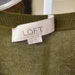 Loft NWOT Ann Taylor  beautiful olive green 100% cotton cardigan Photo 1