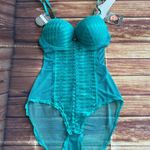 Daisy Fuentes Women’s Intimates Push Up Teddy Flirty Lace Green Size Medium Photo 0