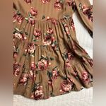 Catch Me  light brown floral print dress Photo 4