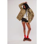 Free People  OOFWEAR Oversized Khaki Cotton Rain Duster Jacket Size 12 NWT Photo 13