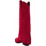 Steve Madden  Sorvino Red Suede Tall Knee Highs Western Boots Cowboy - 6 $240 NEW Photo 2
