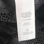Victoria's Secret Victoria’s Secret Sheer Black Floral Lace Long Sleeve Bodysuit Size Medium Photo 7