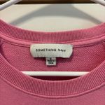 Something Navy  Pink Embroidered Crewneck Photo 2