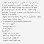 Beyond Yoga  Lift Your Spirits Racerback Sports Bra Spacedye Gray Women’s M Photo 5