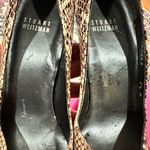 Stuart Weitzman PYTHON SNAKESKIN PEEP TOE PLATFORMS STILETTO HEELS 7.5 Photo 6