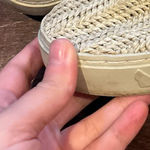 SATORISAN Hamoru Woven Raffia Women’s Ivory Mid Top Sneaker Shoes 39 Size 8 Photo 0