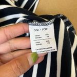 Oak + Fort  Blue Stripe Short Sleeve Top Small Photo 6