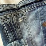 American Eagle  Women’s Size M Medium Denim Jean Jacket Cropped Distressed Cotton Photo 2