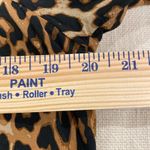 H&M womens cheetah animal print short sleeve blouse size Medium Photo 6