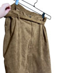Abercrombie & Fitch Tan Brown Faux Suede Belt Tie Mini Skirt Size Medium Photo 1