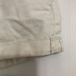 American Eagle  button fly stretch‎ cream cuffed jean shorts women’s size 0 Photo 4