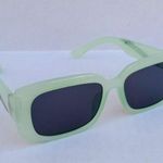 Madden NYC Thick Square Oversized Sunglasses-Green & Gold-UV Protection-Logo Photo 0