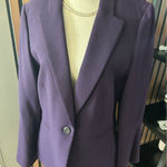 Tahari  purple blazer size 8 work attire work, blazer office wear stylish flared Photo 0