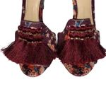 Gianni Bini Floral Print Burgundy Suede Open Toe
Pumps(Size 7) Photo 5